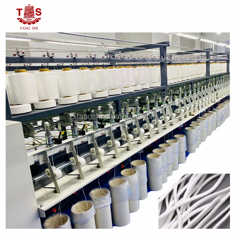 Round/flat elastic cord tape making machine for face mask/N95 Mask using