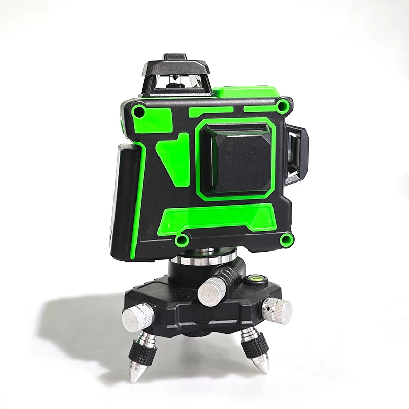 Self Leveling 12 Lines 3d Green Automatic Rotation Tile Laser Leveling Tool 360 Degree Laser Level