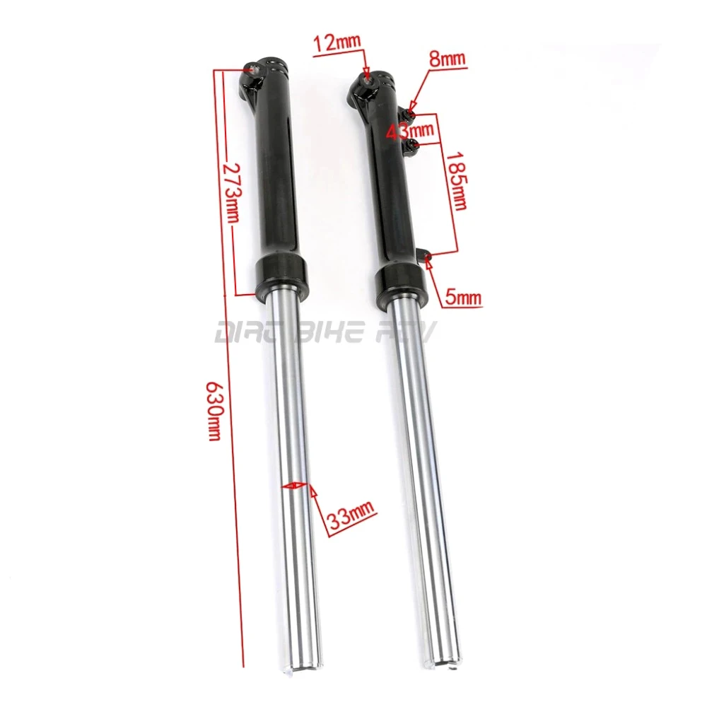 33 mm Front Fork Shocks Suspension and Handlebar triple Tree clamp Bar Riser For Dirt Pit Bike CRF50 50cc 70cc 110cc 125cc