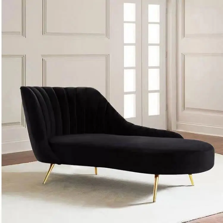 Wholesale Living Room Furniture Chaise Long Recliner Couch home luxury Velvet Pink Couches Sofa