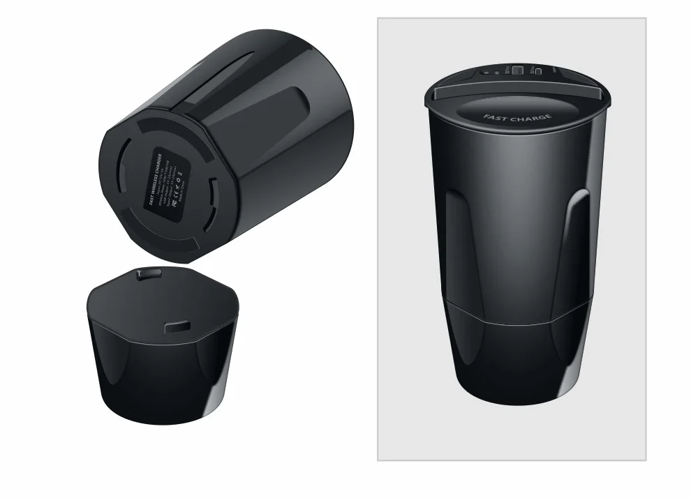 free smaples items X9 Vehicle Car Wireless Charger Cup Replacement for Smartphones Wireless Charging Bracket Cup Holder Stand