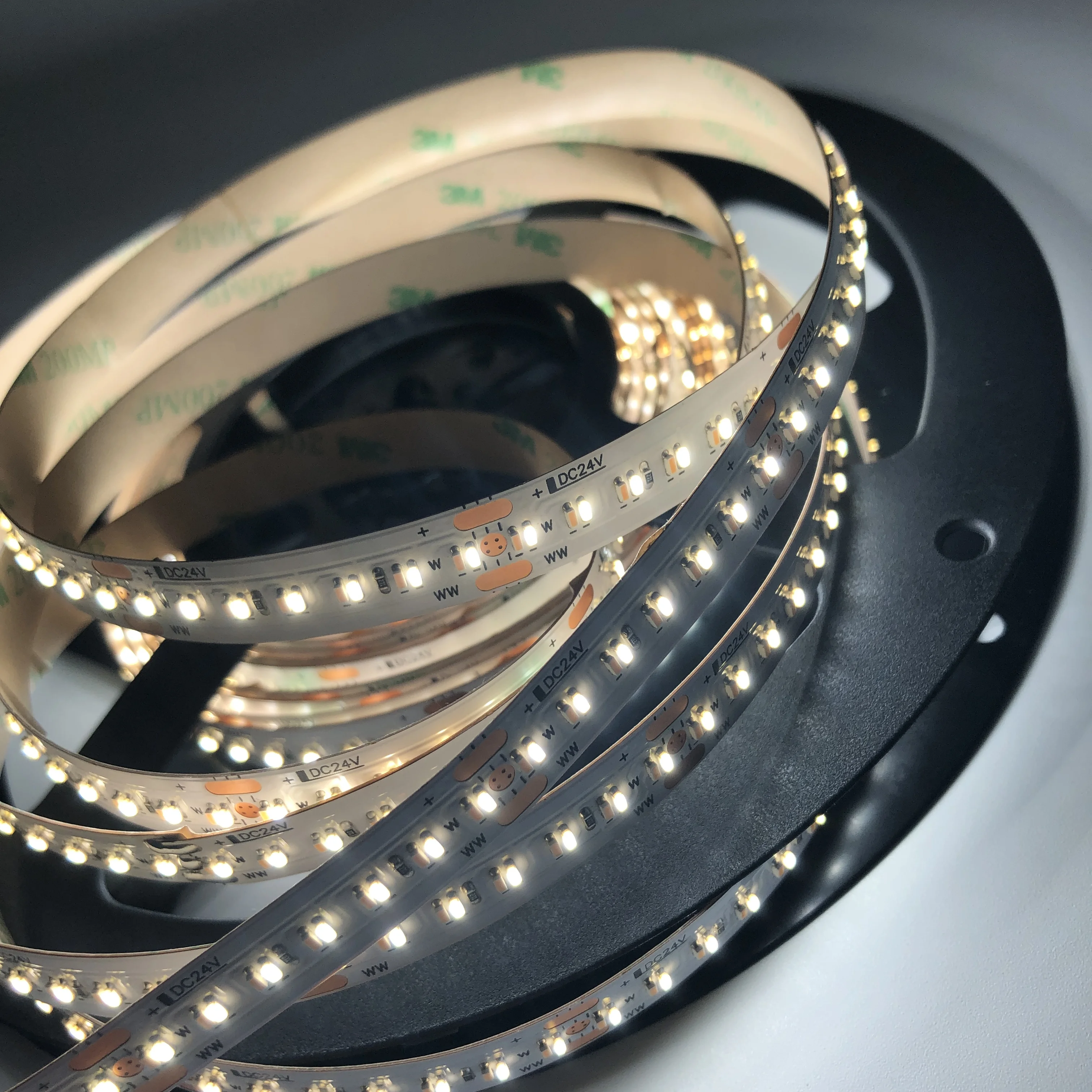 Thinker trendy design SMD1808 CCT warm white & cool white LED Strip light no light dot 364leds/m