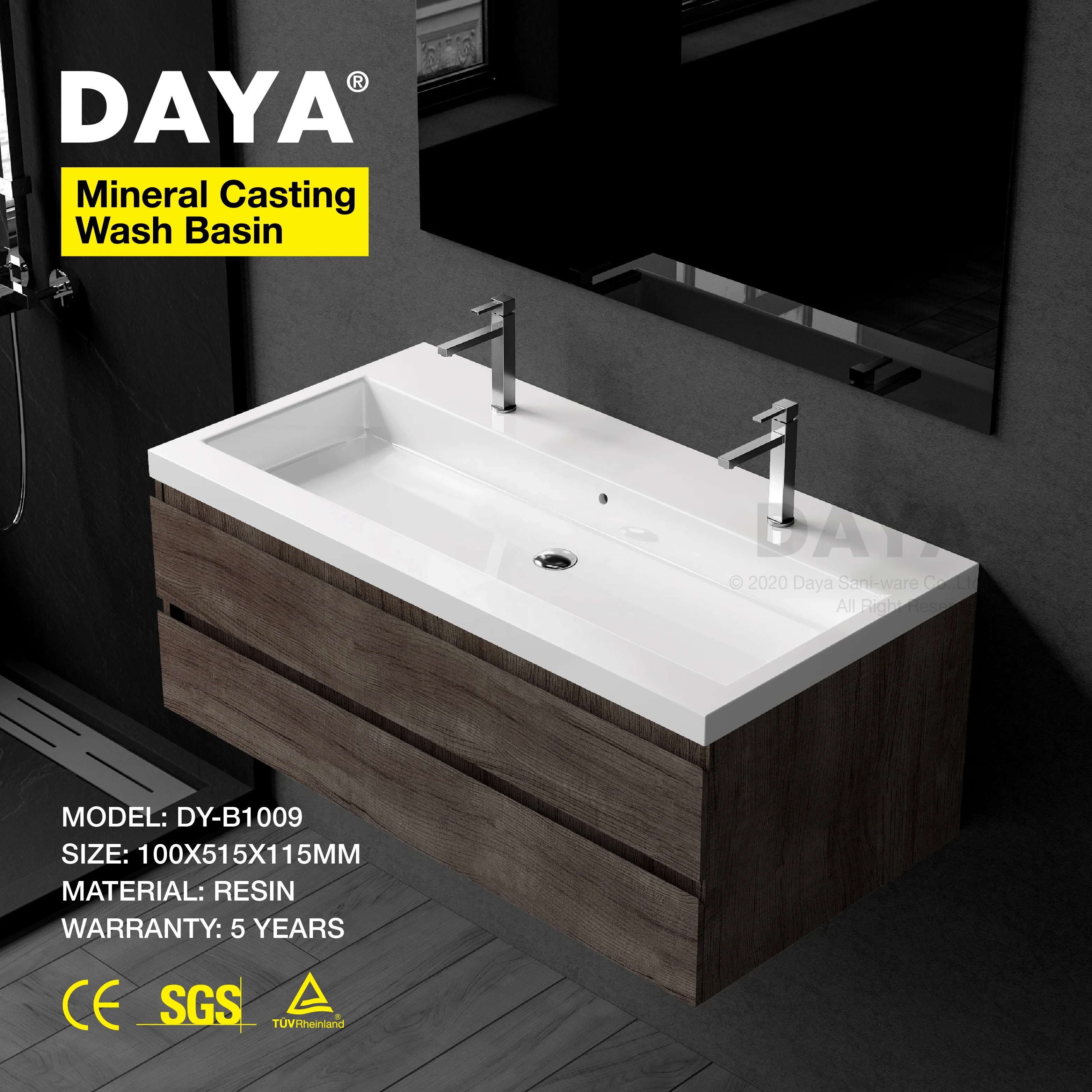 Modern solid surface lavabo toilet resin cabinet sink stone wash countertop basin