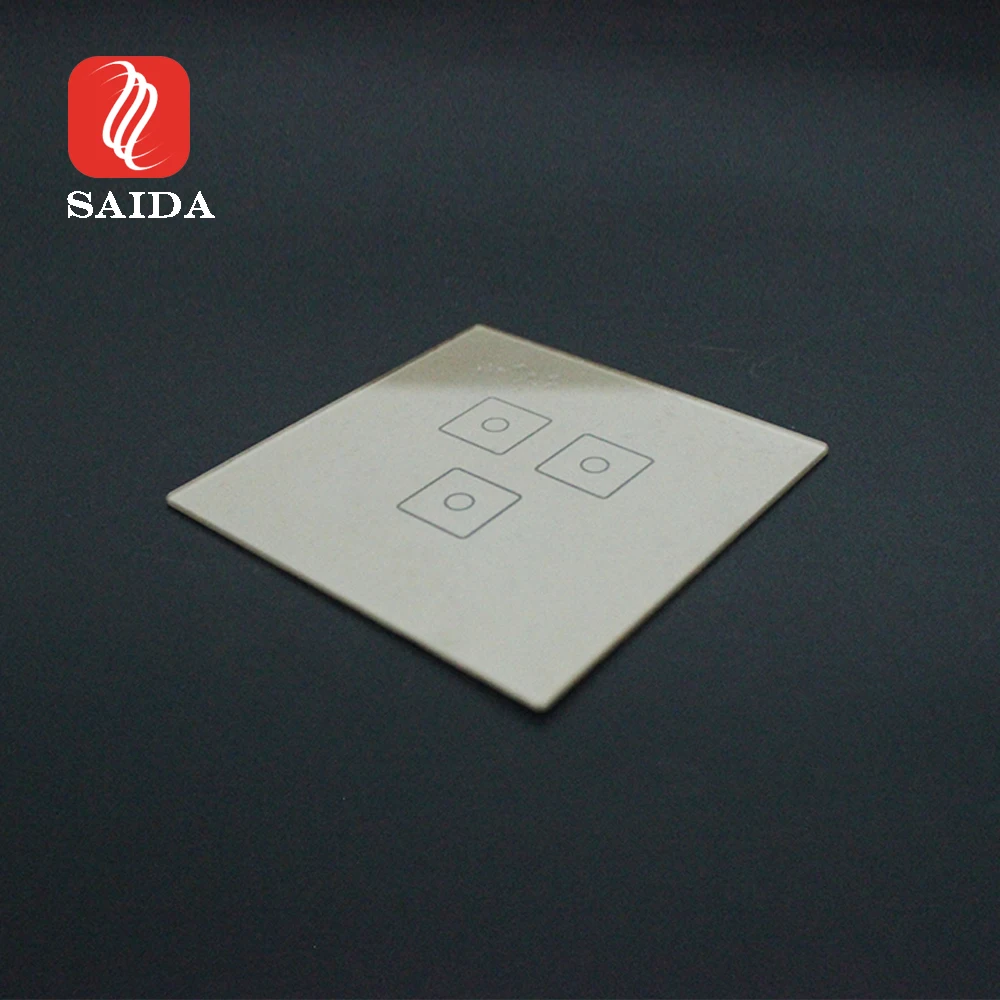 Customized Smart Home Touch Wall Switch Glass Smart Switch White Printing Panel Glass