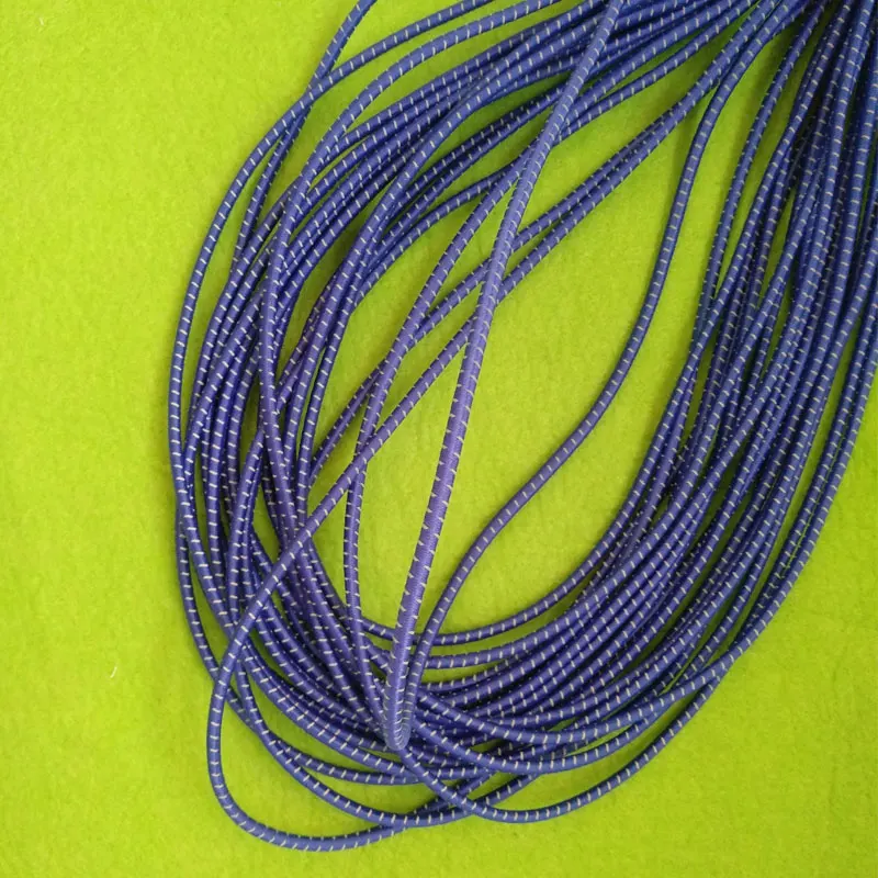 RE24 manufacturer hotsale Clothes and bags accessories 3mm elastic rope with reflective stitching line