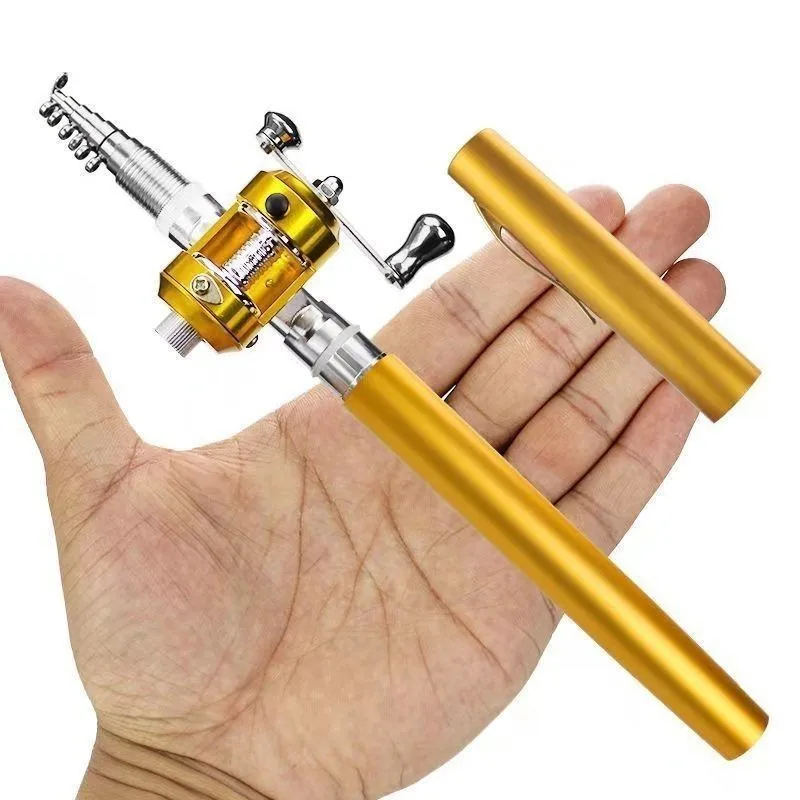 Mini  Pen Fishing Rod Set Slow Action Spinning Rods for Ocean Boat & Stream Fishing Targeting Carp & Bass