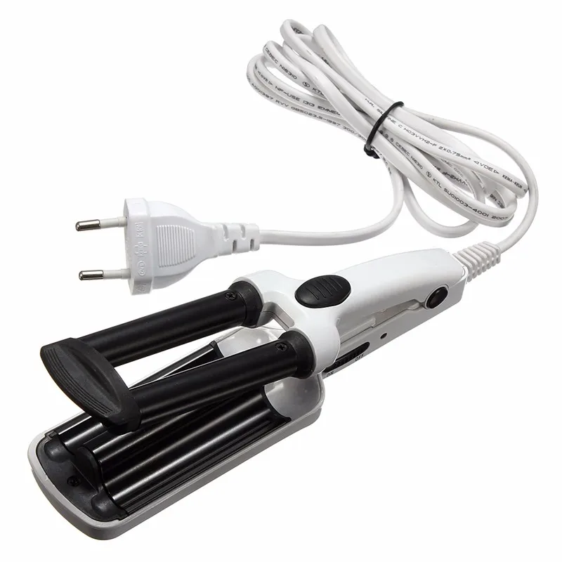 3 Barrel Ceramic Crimper Curling Iron Waving Wand Roller Beauty Personal Care Mini Hair Curler 200v Salon Tools