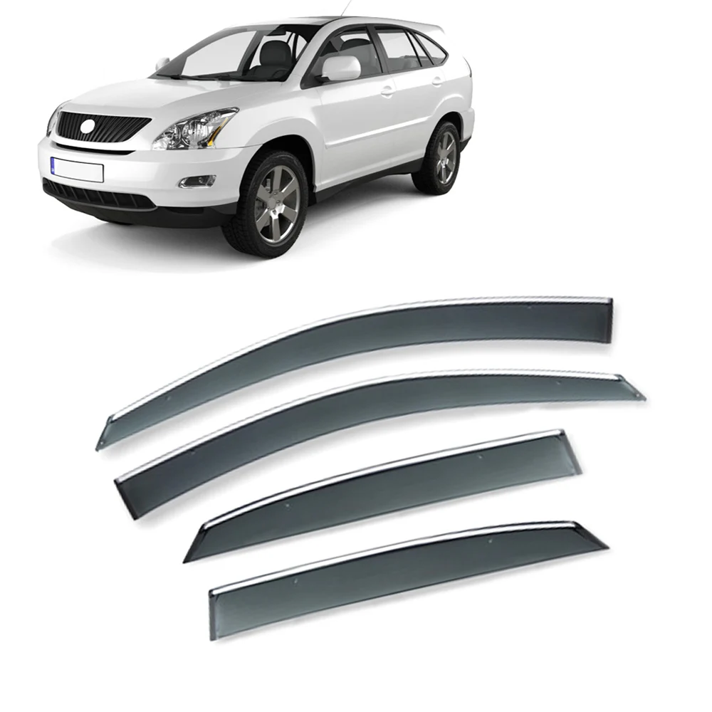 For For Toyota Harrier XU30 2004-2013 Car PC Window Sun Rain Shade Visors Shield Shelter Protector Cover Sticker Accessories