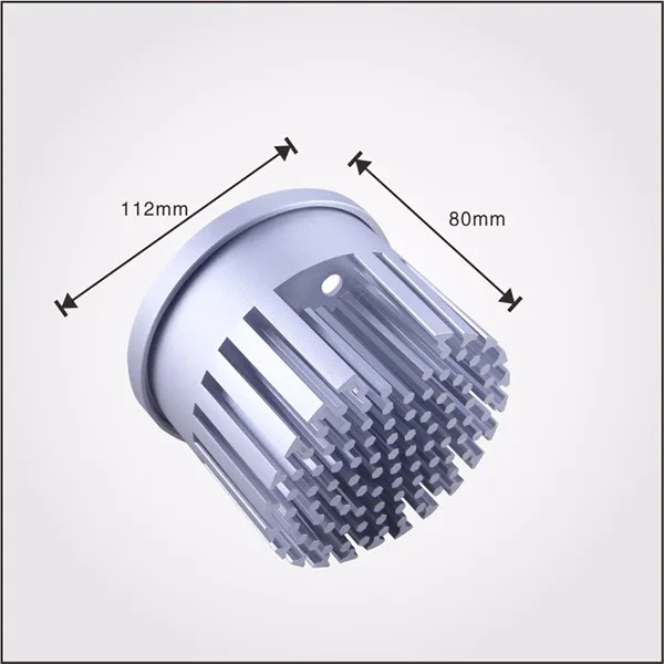 Led Ceiling Light Heat Sink Heat Sink Heatsink Silver Custom Round Cold Forging Aluminum IP68 Aluminum 40x40mm 30 Anoding 15-18W