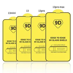 9h 3D 5D 6D 9D mobile phone tempered glass screen protector for iphone 13 12 11 Pro max xs xr x 8 7 mini