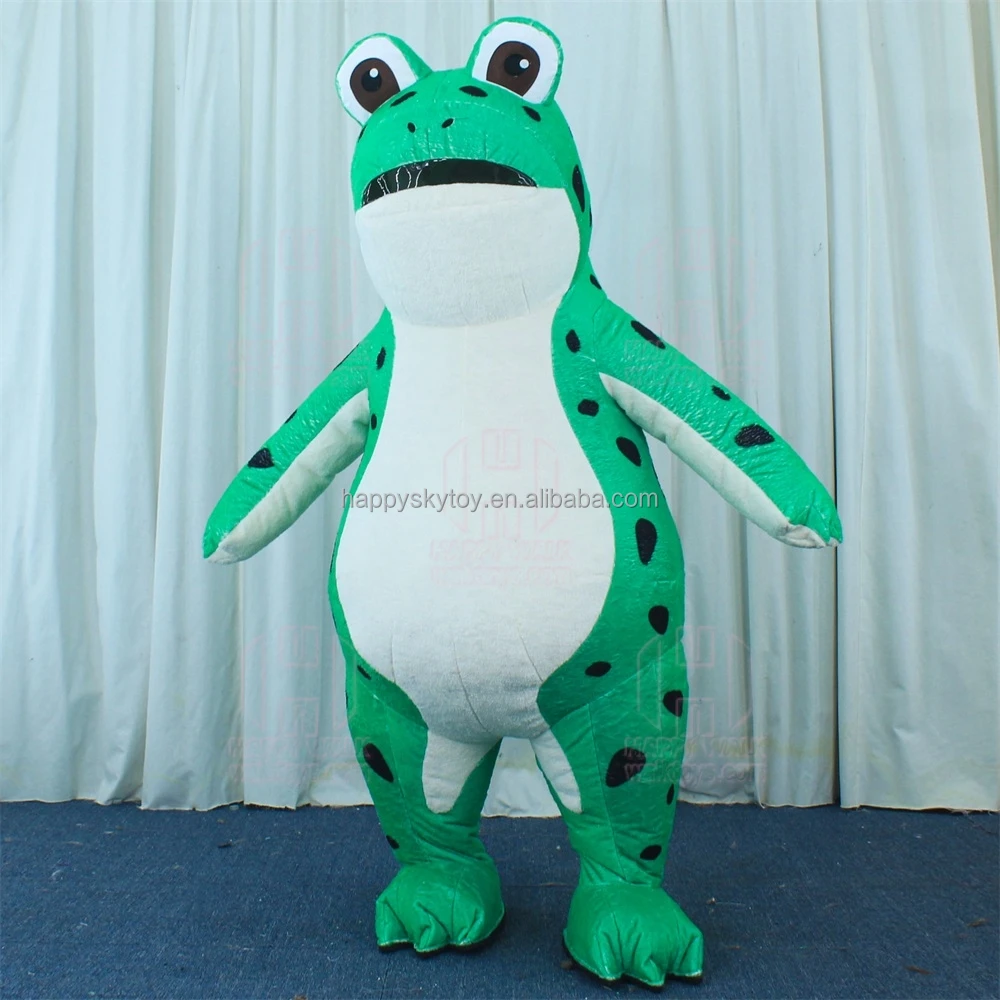 Tiktok Famous Popular Character Frog Inflatable Frog Mascot Costume for Marketing