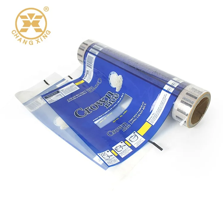 Custom Color Printed Frozen Vacuum Food Packing Film High Barrier PA/PE Coex Plastic Film Rolls For Frozen Sea Food or Rice