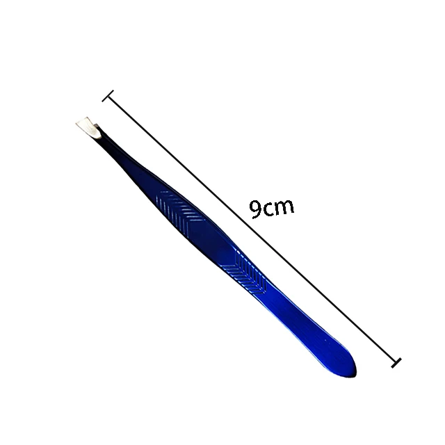 Professional stainless steel extension lash strip tweezers volume black gold eyebrow eyelash tweezer for eyebrows