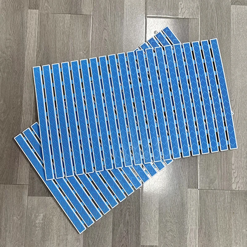 Jiahe Colorful Bathtub Mat Slatted Duckboard Design with Suction Cups for Bathroom  Gym