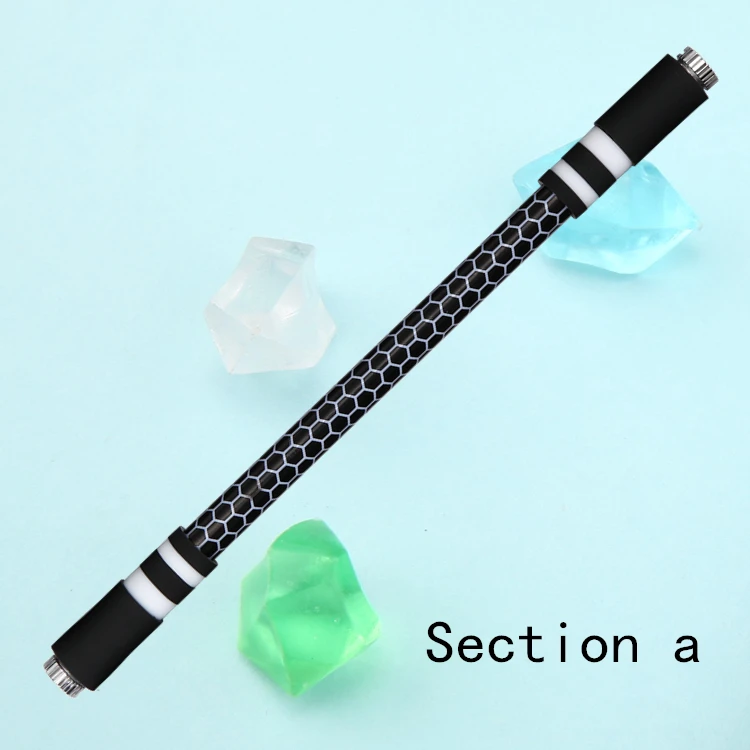 Factory Direct Non Slip Fidget Spinning Ballpoint Ball Pen With Led Light