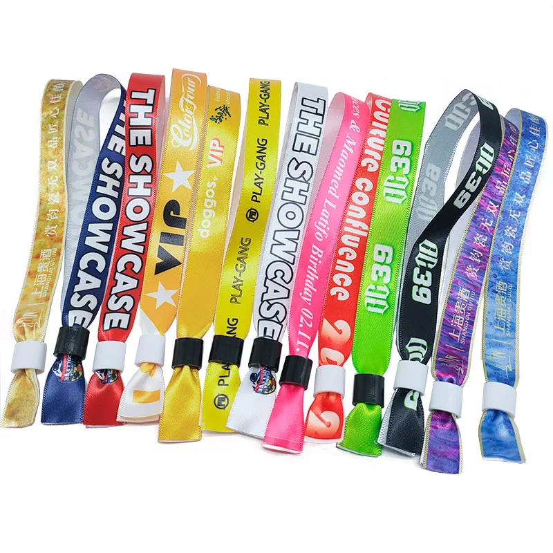 Wrist Bands Music Festival Printed Bracelet Hotel Entrance Fabric Wrist Bands Wristbands