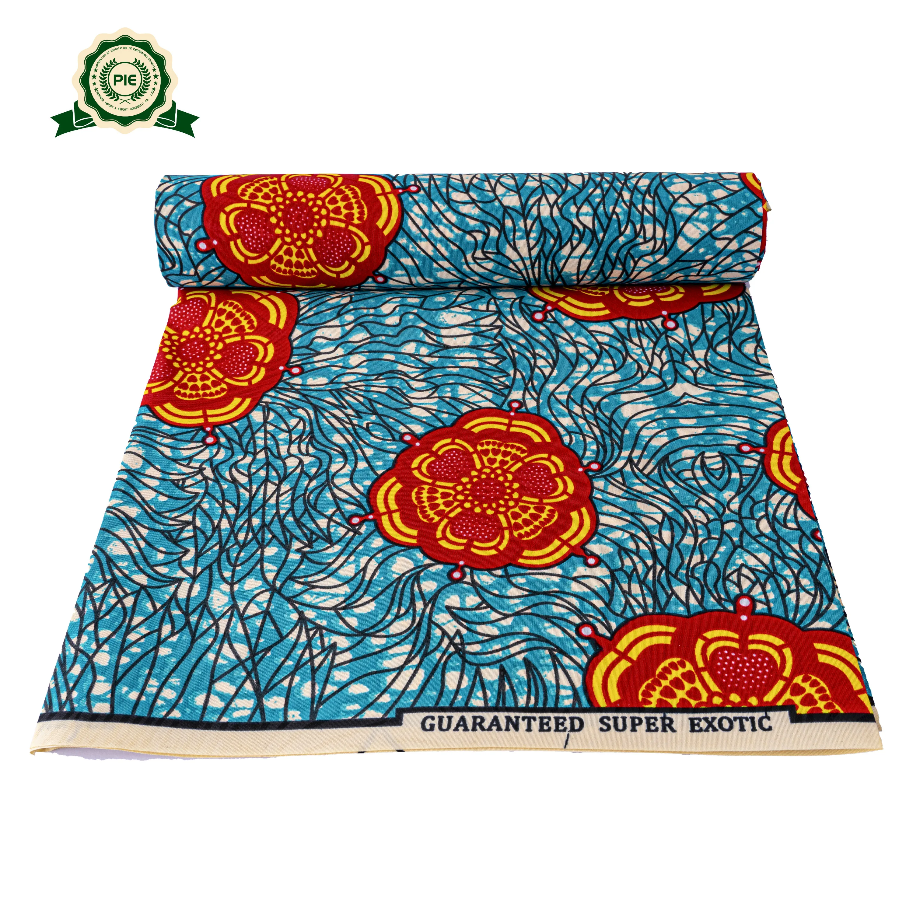 High quality products in China double-faced 100% polyester  super gold wax prints fabric african