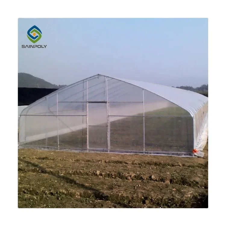 Fast delivery in stock  commercial chinese plastic film tunnel green house greenhouse