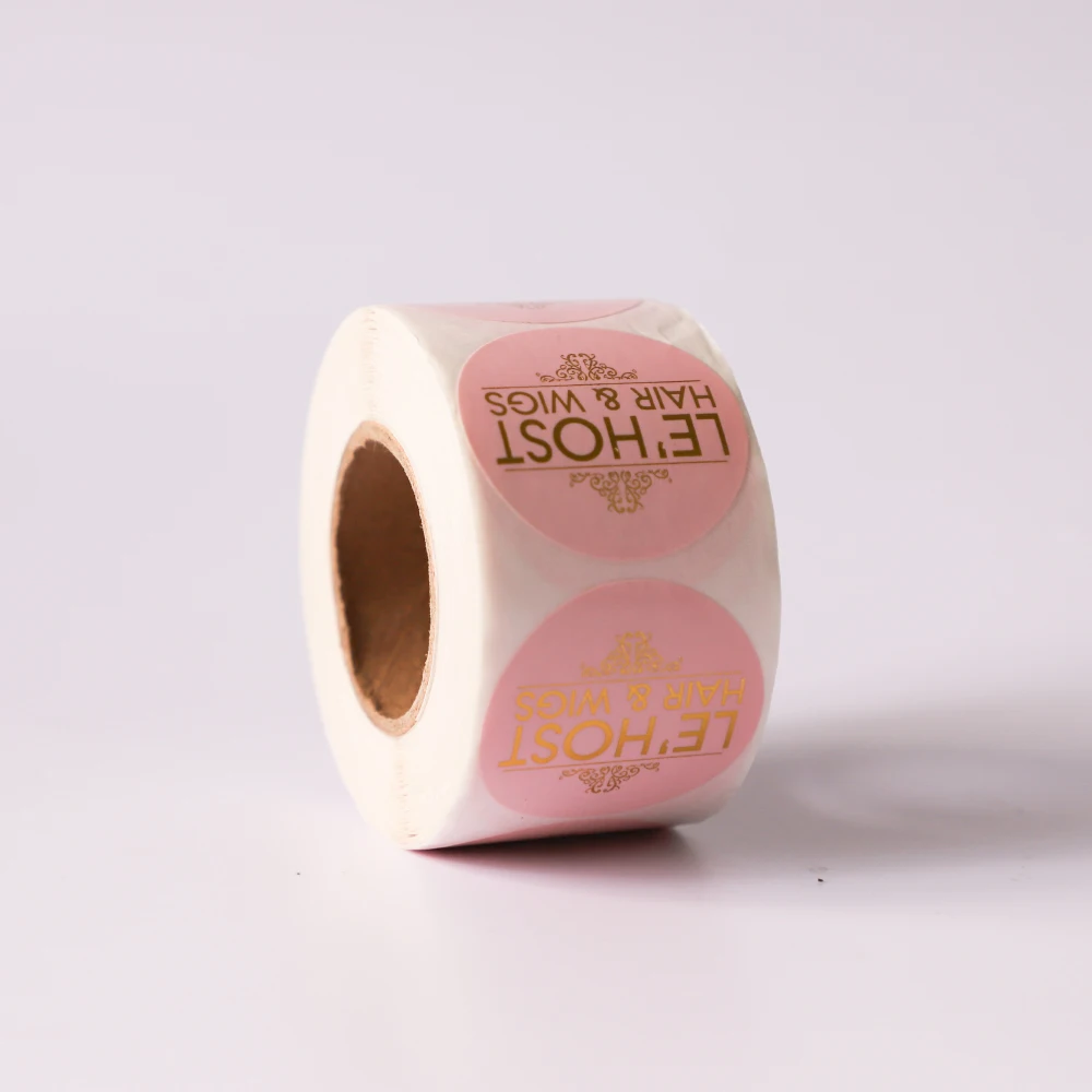 Custom Printed Roll Plastic Waterproof Synthetic Paper Adhesive Vinyl PVC Round Circle Brand Product Label Logo Sticker