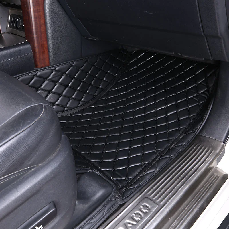 5D 7D leather 3PCS car mats easy to clean all weather for Ford 2015 2016 2017