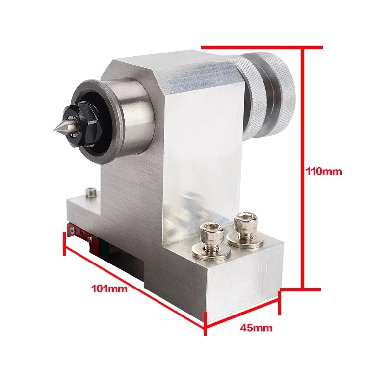 CNC engraving machine upgrade parts 4th axis rotation axis with slide rail for CNC engraving