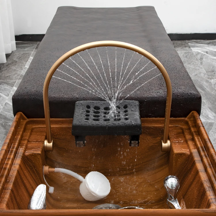 Wholesaler Water Circulation Head Therapy Bending Shower With Pillow For Shampoo Bed Hair Salon Shampoo Chair Accessories
