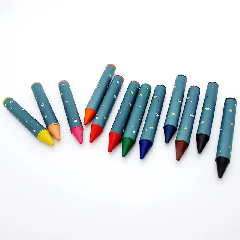 Non toxic12 multi color oil pastel crayon colour oil pastel art paint drawing oil pastel wax crayon set custom logo