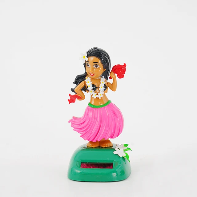 Горячая Распродажа статуэтка гавайской девушки Hula из каучука игрушка на солнечной