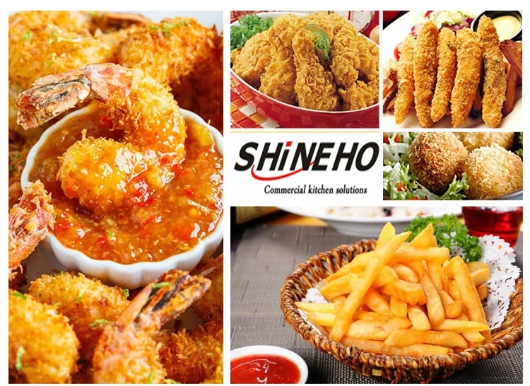 Shineho P032 Hot Selling industrial Wholesale Price Custom Mcdonalds Electric Gas Open deep fryer in stock near me