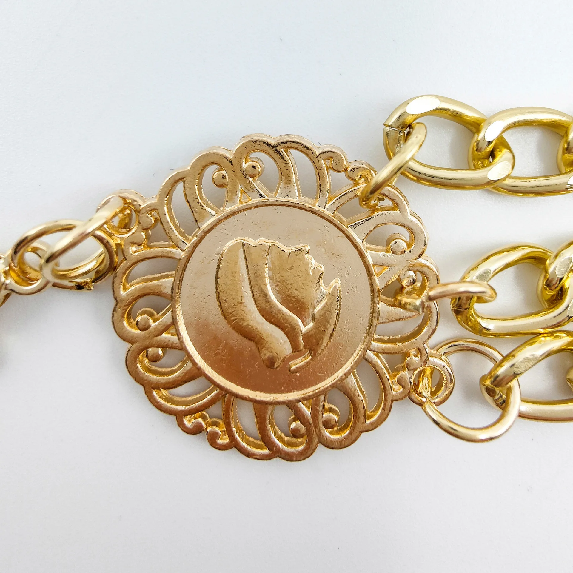 Design Waist Chain Female Personality Sun Flower Round Sign Waist Chain Female Retro Temperament Ethnic Wind Body Chain Women