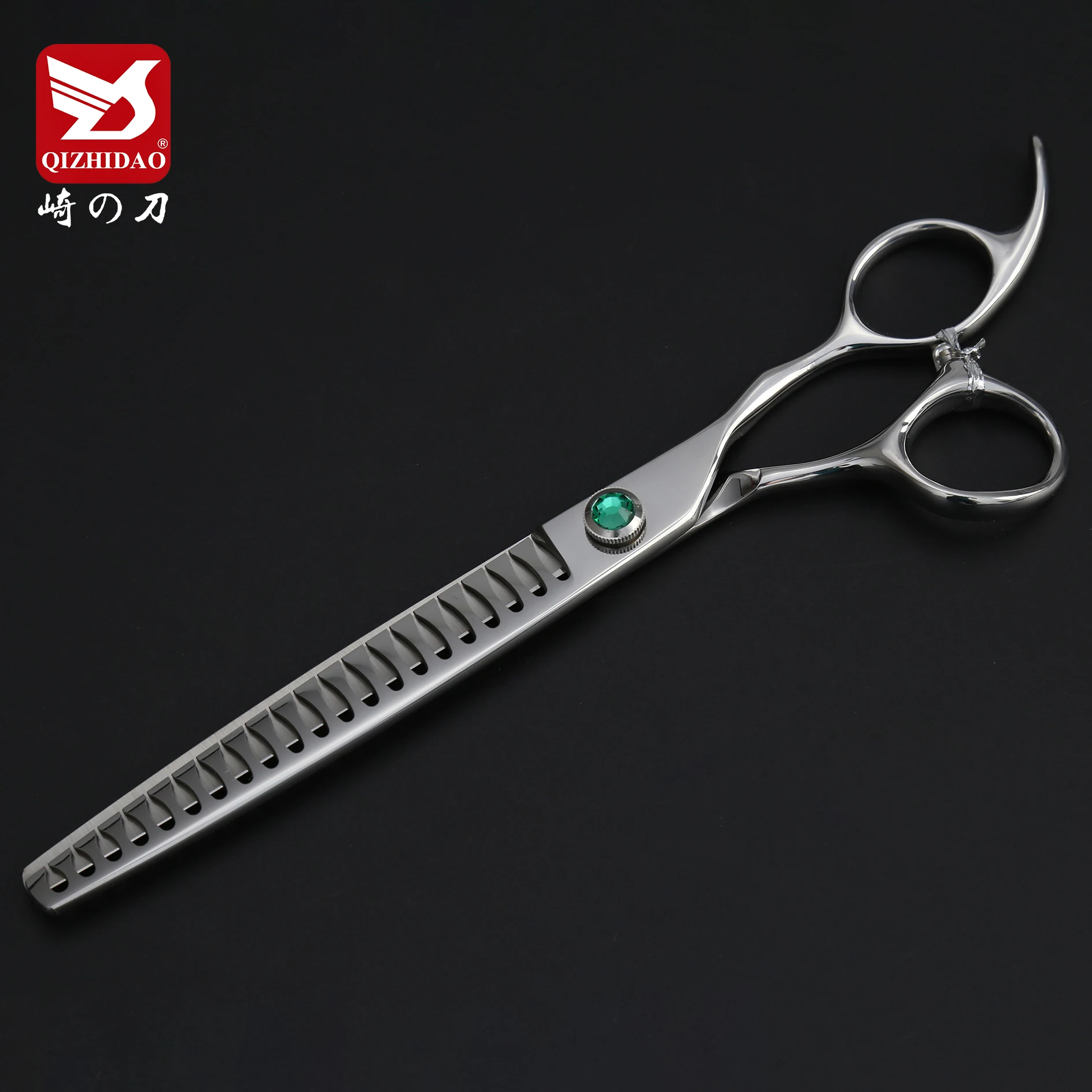 8inch Pet Grooming Scissors Set of 4 Curved Thinning Chunker Cutting Professional Dog Grooming Scissors Set