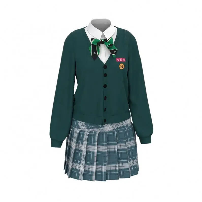 High Quality Adult Halloween Costumes All of Us Are Dead British Style School Uniform Costume Suit