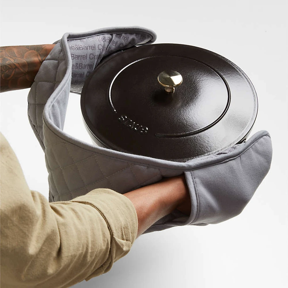 Cotton lining hot selling newest design oven mitt silicone oven mitts for kitchen