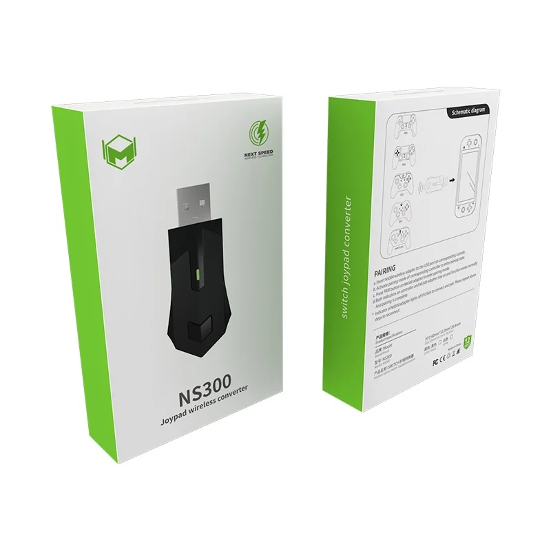 Wireless USB Adapter for Switch/Windows PC for PS5/PS4/Xbox One Controller and More - Nintendo Switch