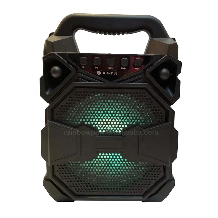 KTS Speaker KTS-1168 Original factory price wireless portable speaker 6.5 inch with flashlight outdoor speaker