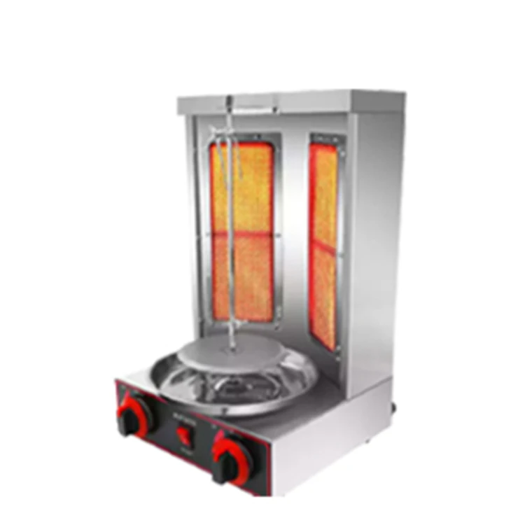 Factory Price Turkish Kebab Machine Mini Shawarma Burner Gas Electric 2 In 1 Grill Rotary Heating Doner Kebab Machine