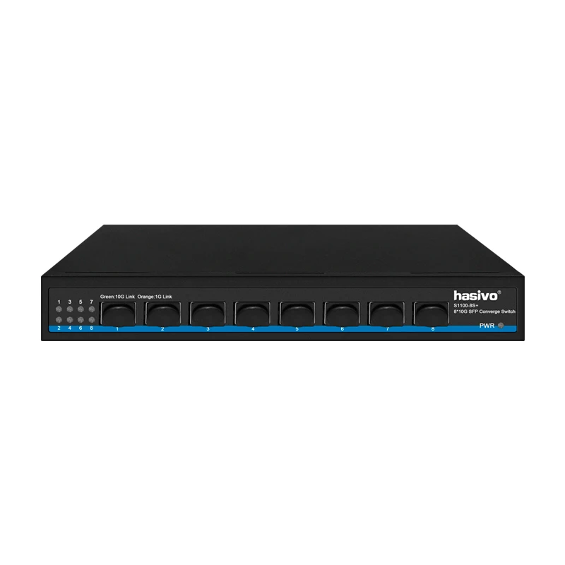 8*10M/100M/1000M/2 5G/10G SFP коммутатор Настольный сетевой Ethernet