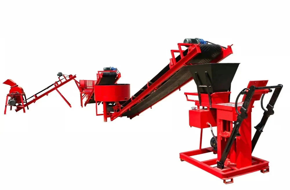 Clay Brick Hydraulic Press Semi Automatic Paving Block Making Machine