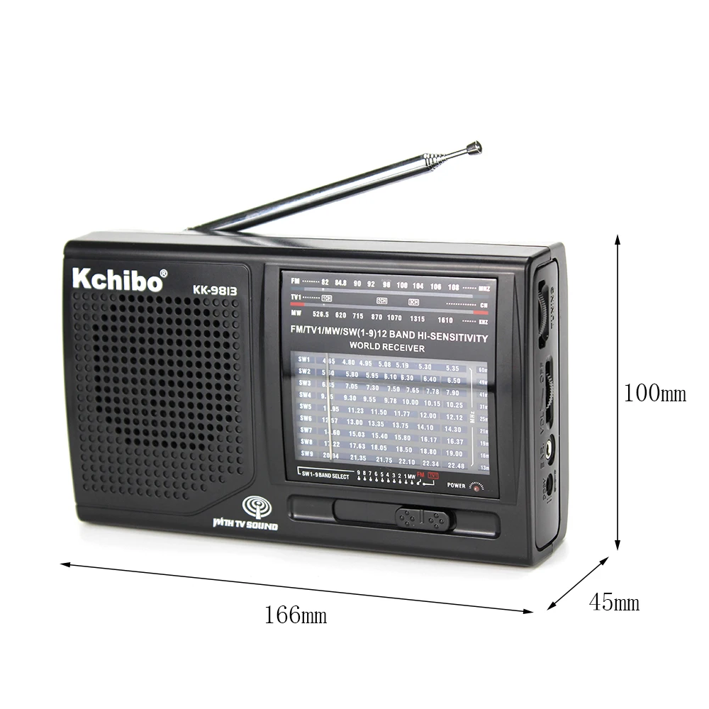 
 KK-9813 Fm TV1-2 МВт Sw1-8 12 диапазонное радио по запросам портативное радио  