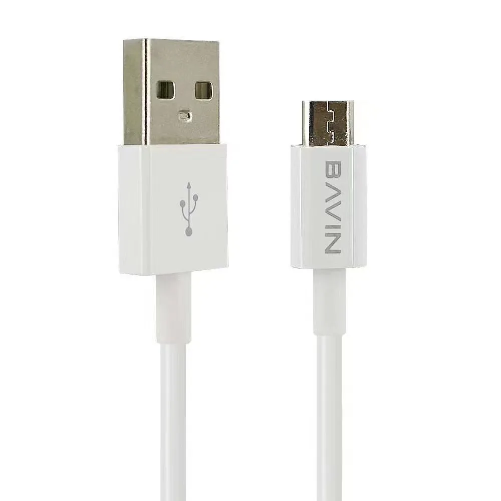 BAVIN Custom Wholesale Price Micro USB type c2.4A Mobile Phone fast charging Data Cable for Android phone CB008