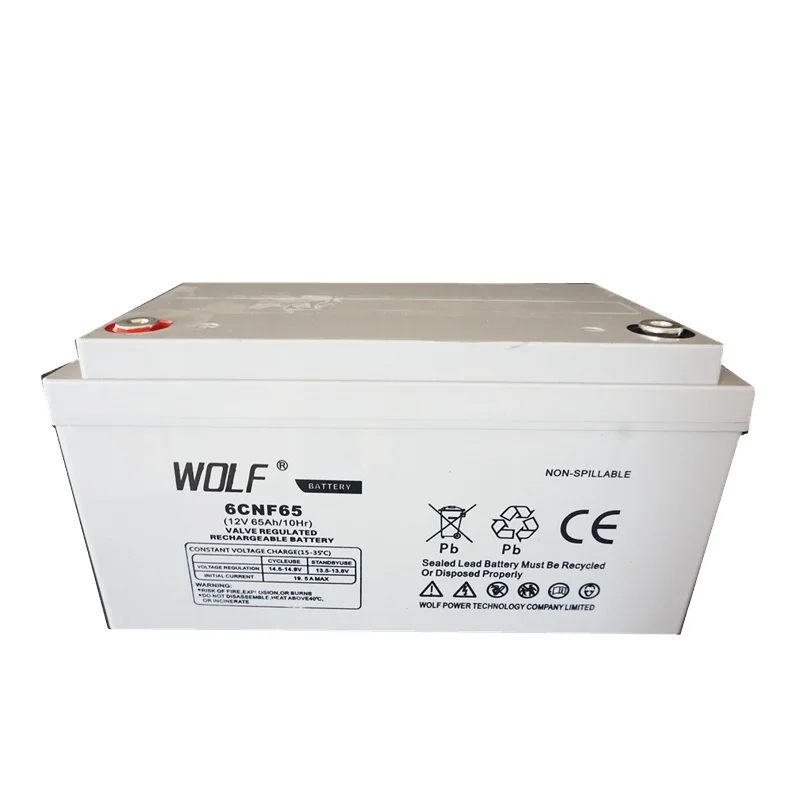 Agm Lead Acid Rechargeable Maintenance Free Deep Cycle 12v 65ah Solar Battery for Energy Storage System