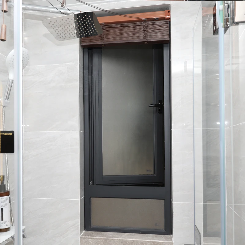 Outward Opening Awning Casement Aluminum 75mm double Glazed Window modern design slim  narrow frame thermally break profiles