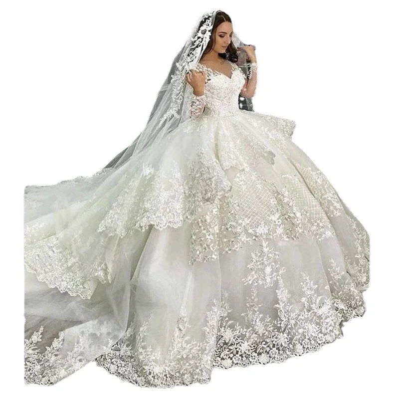 AL1798 plus size wedding dresses for bride confirmation wedding dresses 2024 vestidos de novia ball gown pakistan bridal dress