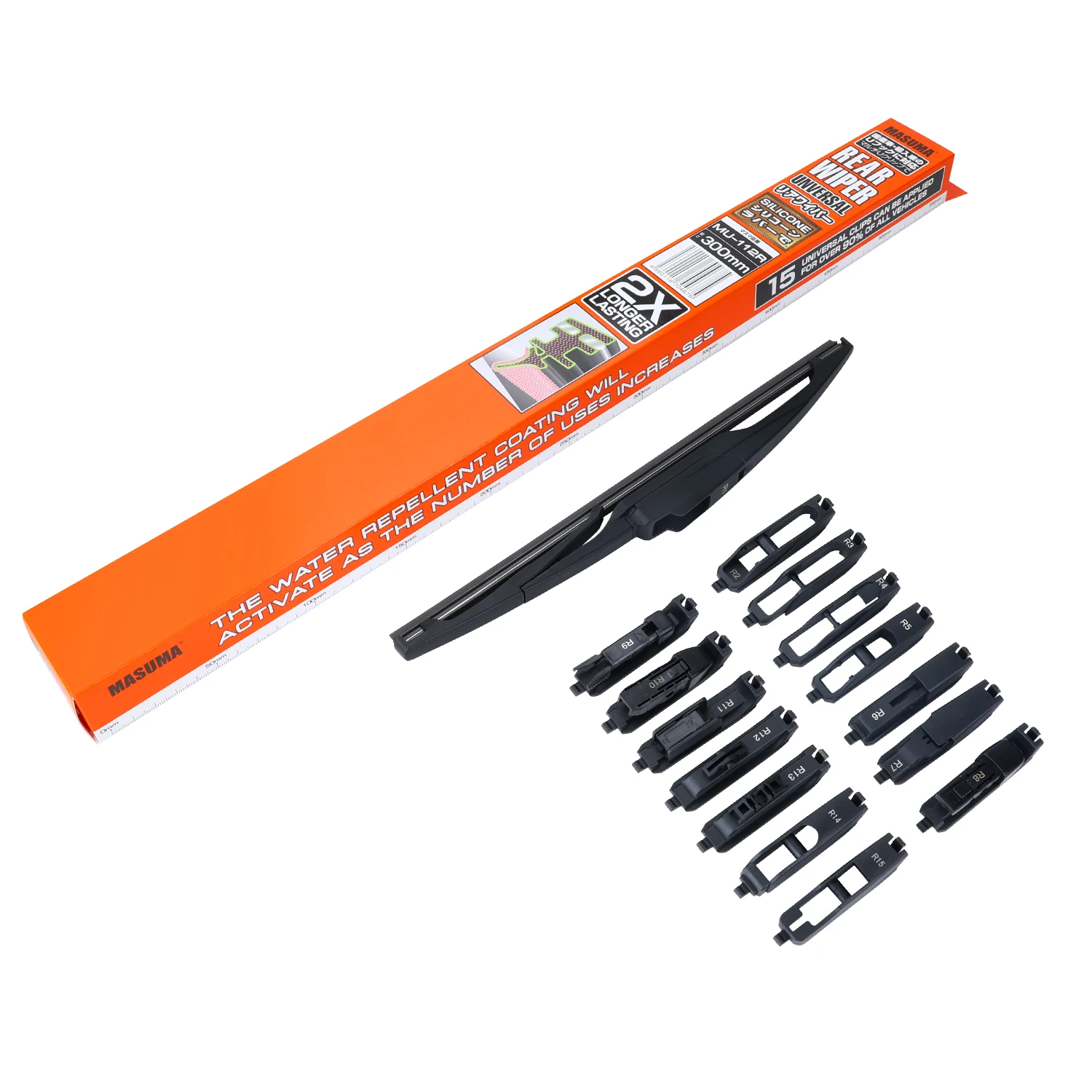 MU-112R MASUMA Vehicles Accessories Auto car Replacement Rear Wiper blade 300 mm Car For TOYOTA  MAZDA KIA