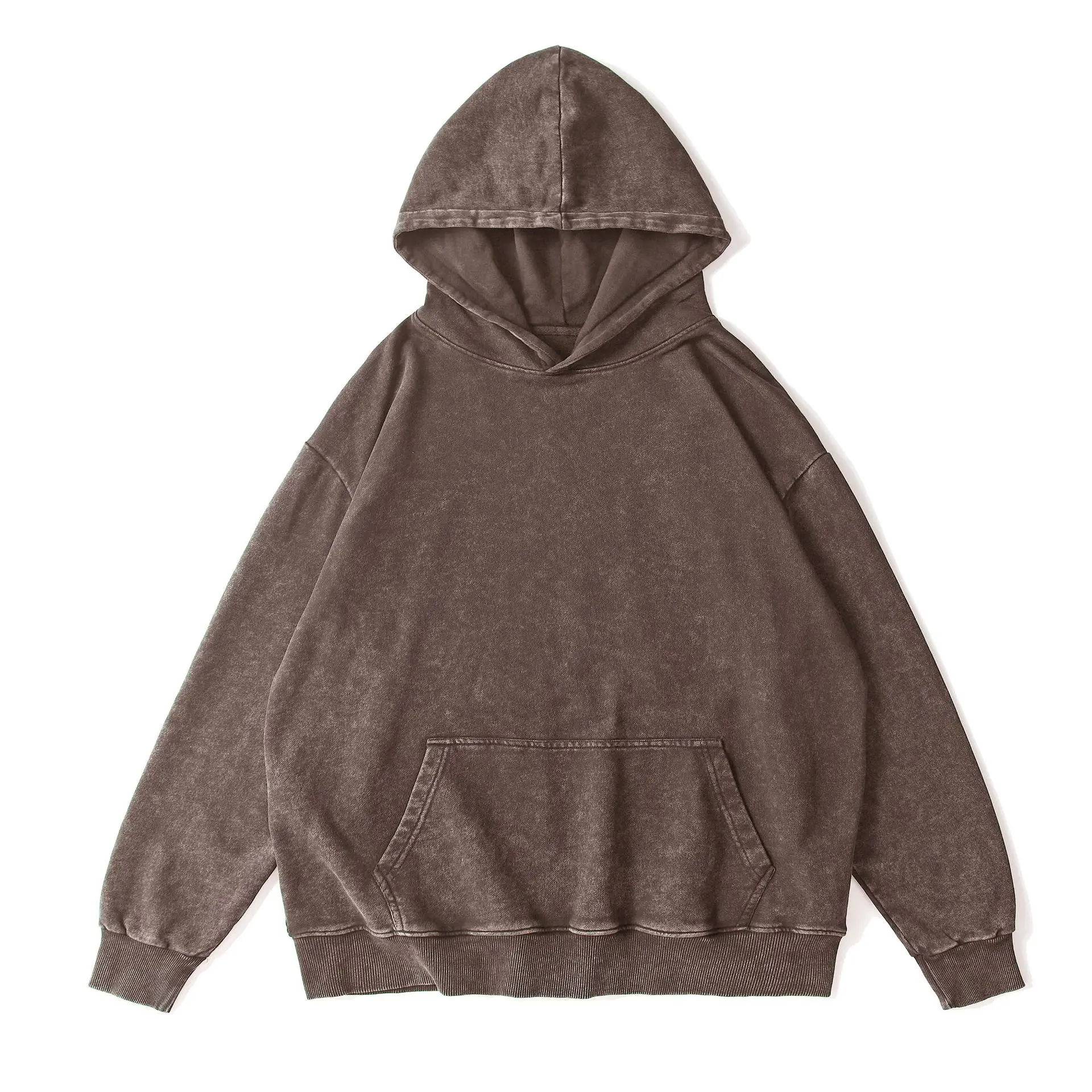 Wholesale Vintage Washed Hoodies Boys and Girls Fashionable Winter Street Wear Customizable