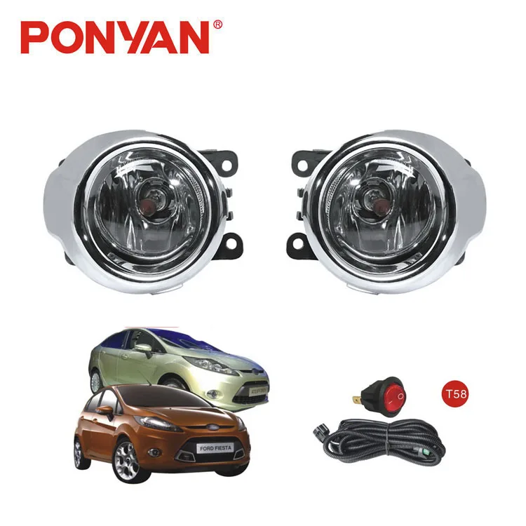 Для 2009-2010 Ford прозрачные линзы передний бампер противотуманные фары + рамка переключатель