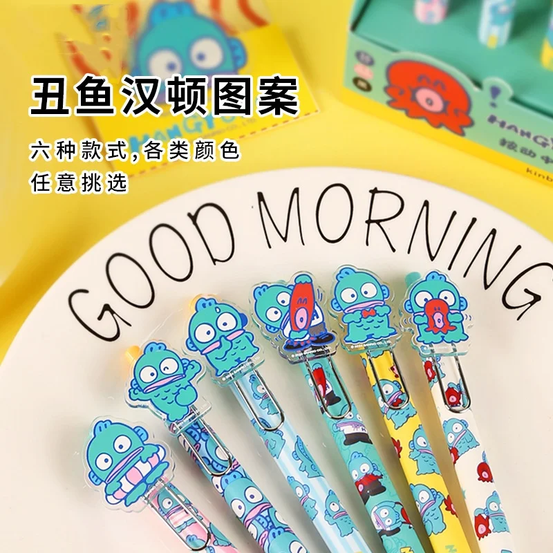 Юбон оптовая продажа kawaii Hangyodon гелевая ручка 36 шт. мультяшная писательская для студентов офисные школьные принадлежности подарки аниме канцелярские товары