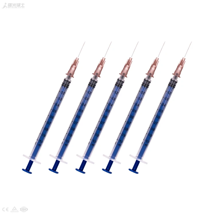 Prefilled Syringe Manufacturers insulin Injection Disposable Other Medical Comsumables Luer Lock Glass Syringe 1Ml