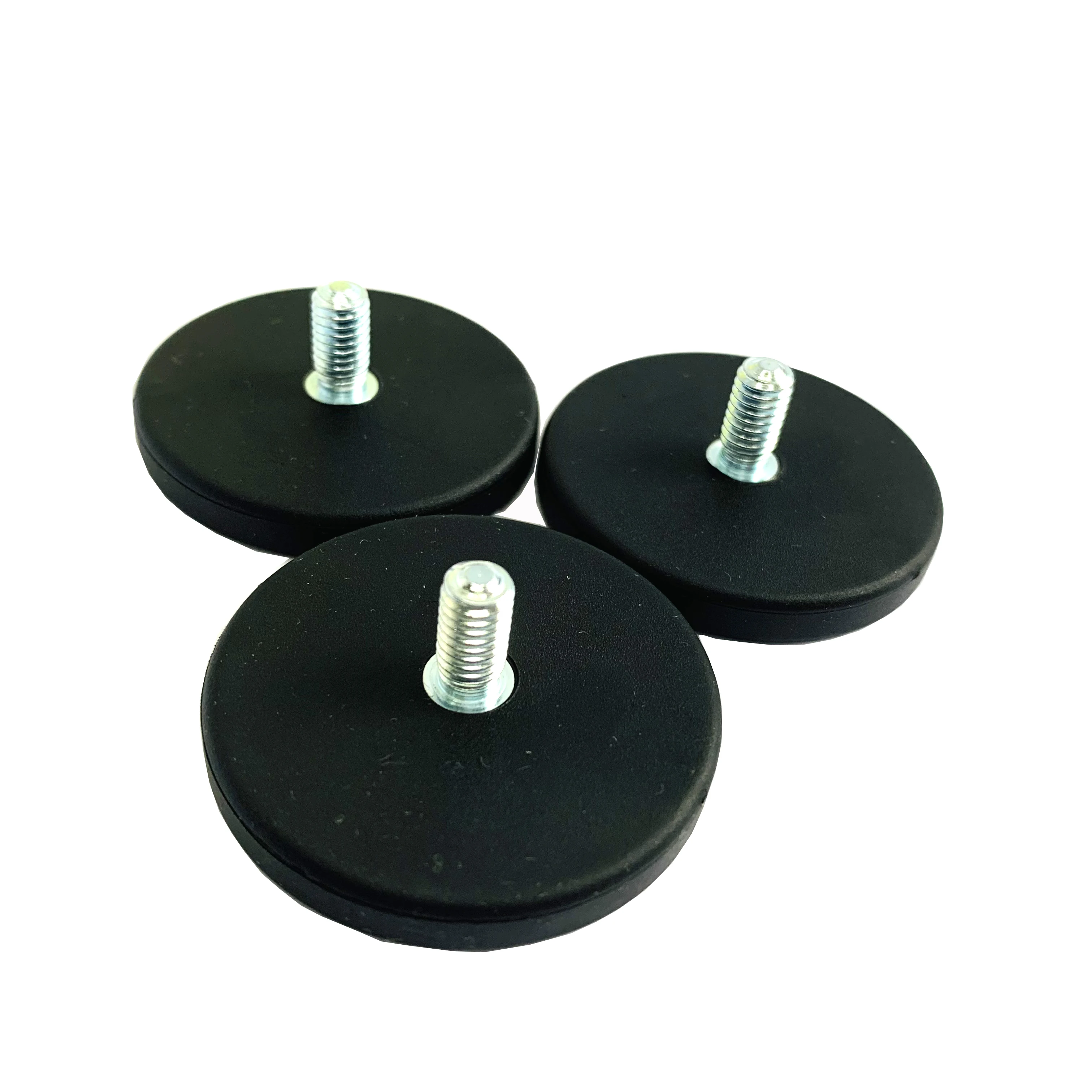 Factory price pot magnet with rubber coating
