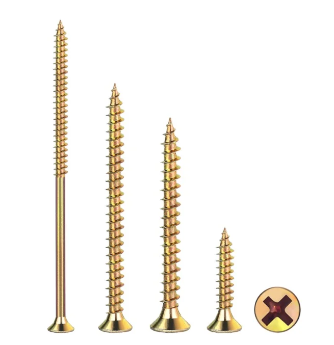 Drywall Screw Yellow Zinc Vis Phillips Head Self Tapping Screw For Wood